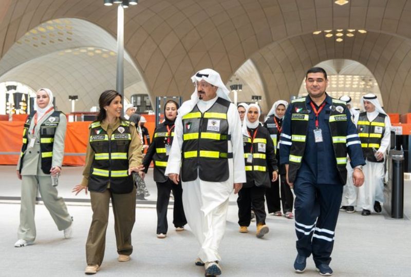 Kuwait: Kuwait PM, ministers inspect new Kuwait International Airport T2 project